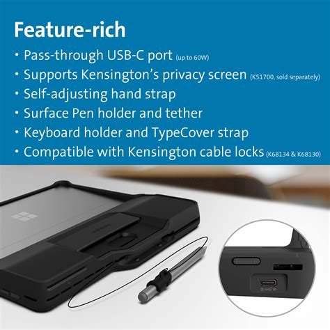 Kensington BlackBelt™ Rugged Case with Integrated Smart Card 